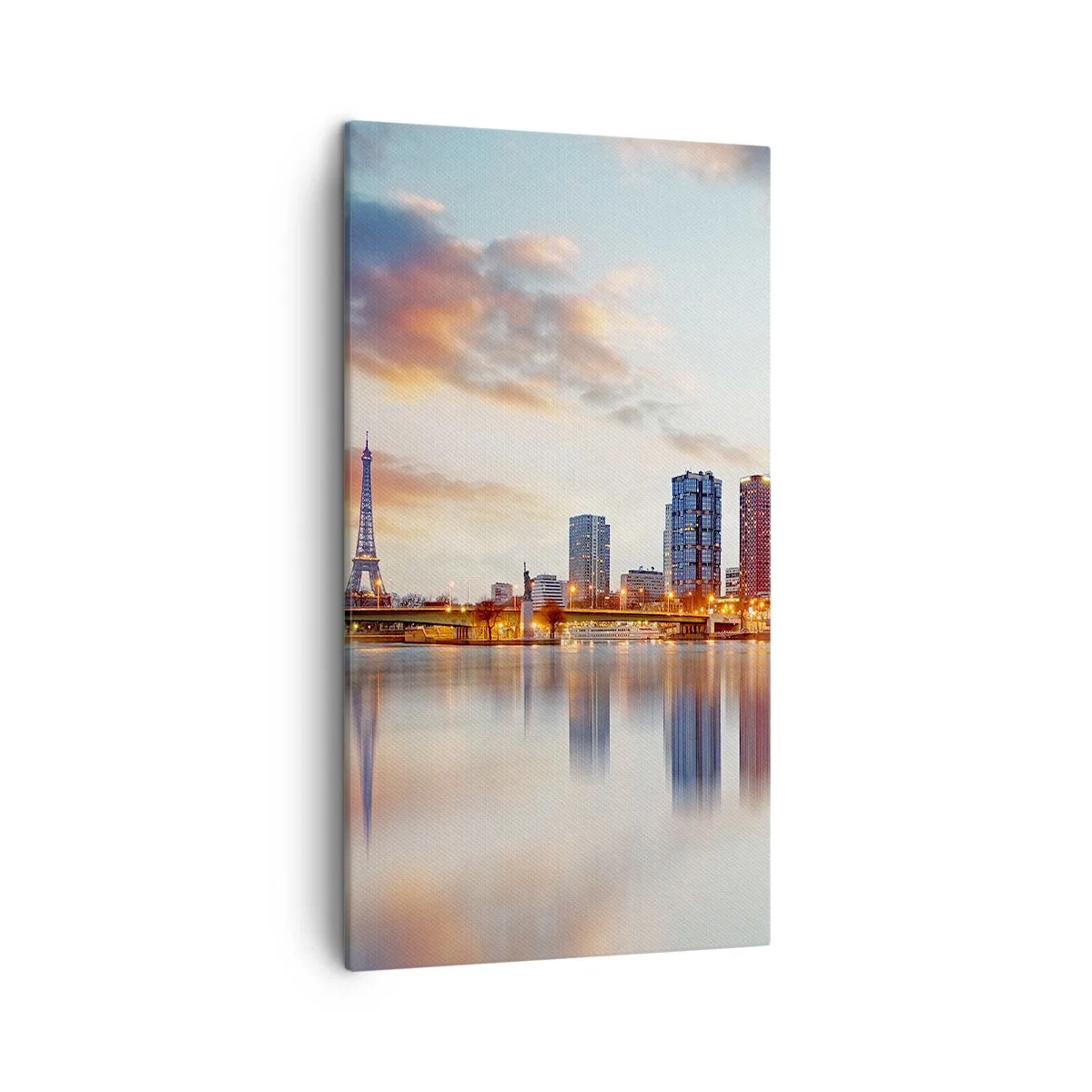 Lærredstryk - Billede på lærred - Den monumentale ro i Paris - 45x80 cm