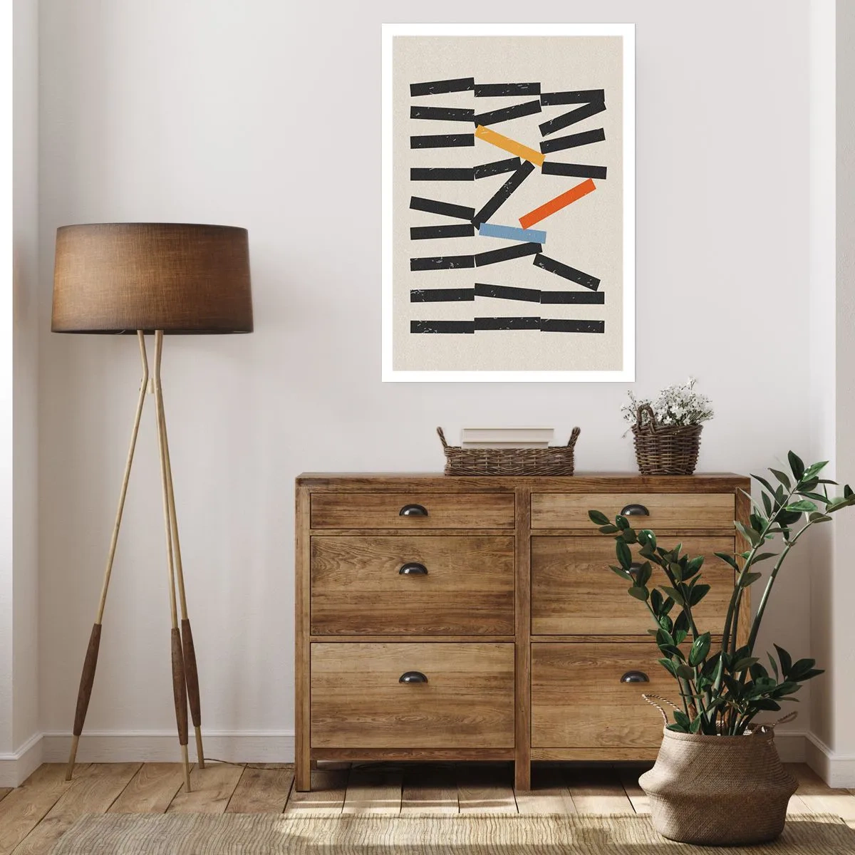 Plakat - Dominoer - komposition - 30x40 cm
