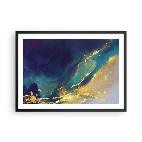 Plakat i sort ramme - Gylden marsk - 70x50 cm