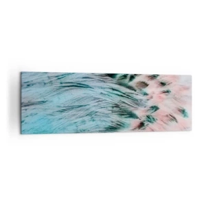 Lærredstryk - Billede på lærred - Safir lyserød fnug - 160x50 cm