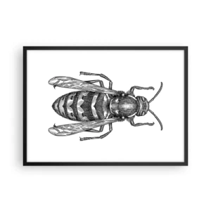 Plakat i sort ramme - Fra en insektplanet - 70x50 cm