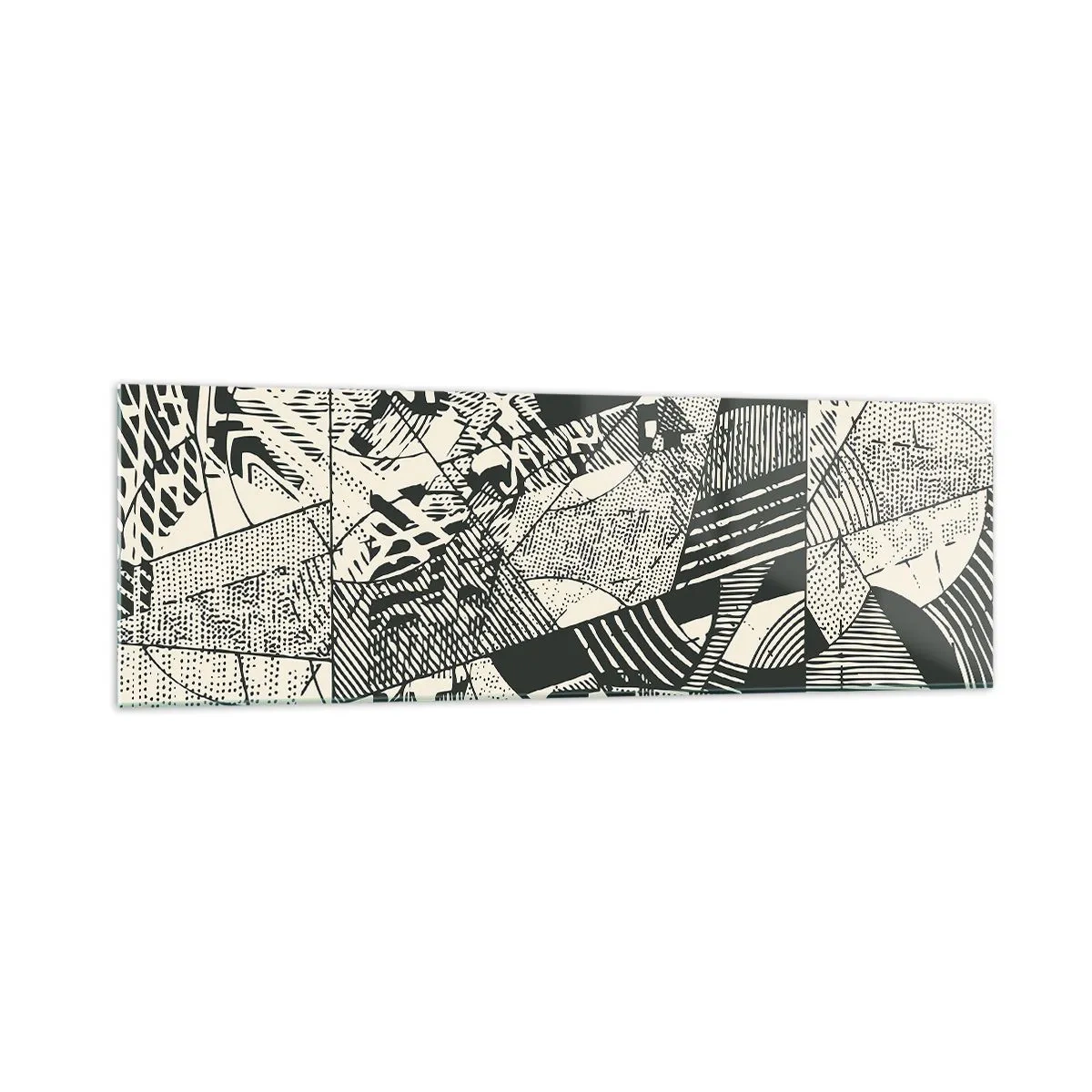 Billede på glas - Nutidens dynamik - 160x50 cm