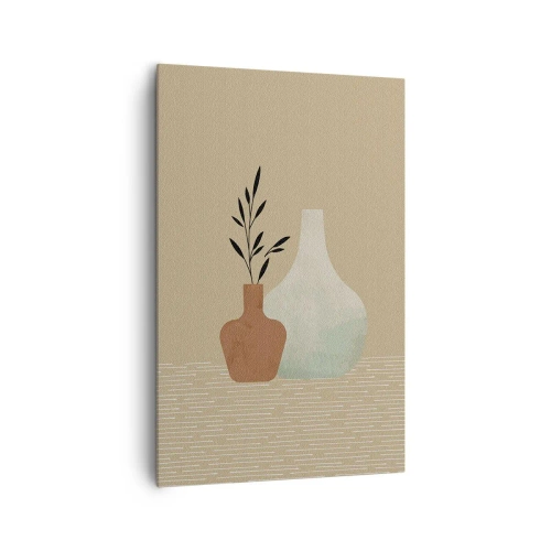 Lærredstryk - Billede på lærred - Vase og dens idé - 80x120 cm