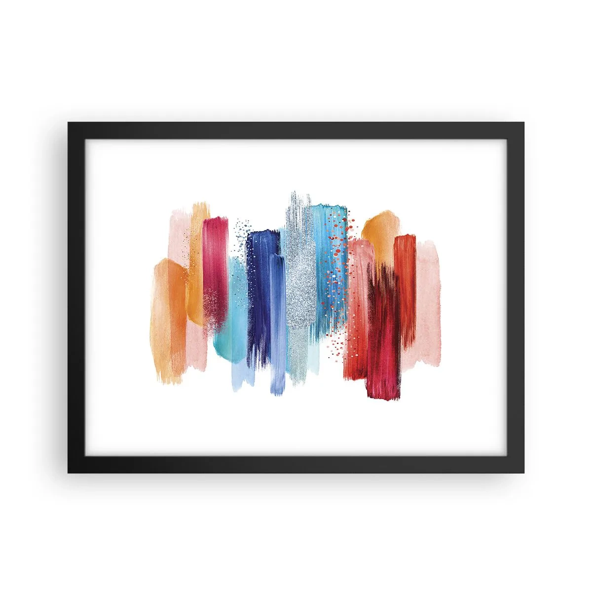 Plakat i sort ramme - Op og ned - 40x30 cm