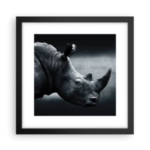 Plakat i sort ramme - Højre profil - 30x30 cm