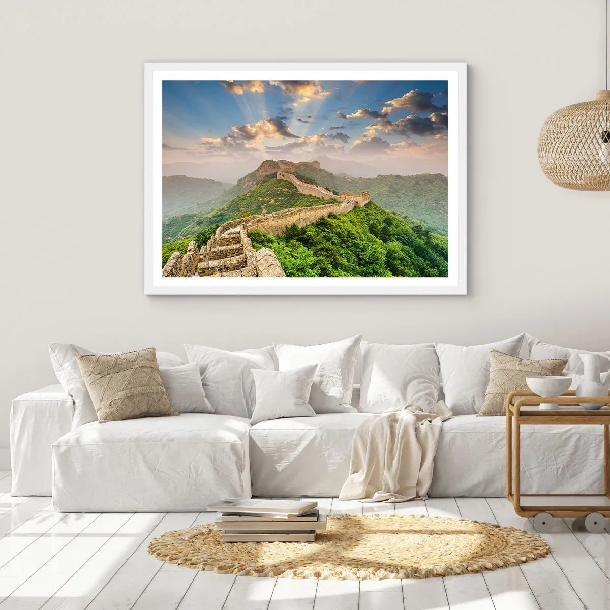 Plakat i hvid ramme - Uforanderlig storhed - 70x50 cm