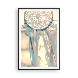 Plakat i sort ramme - Totem med blonder - 61x91 cm