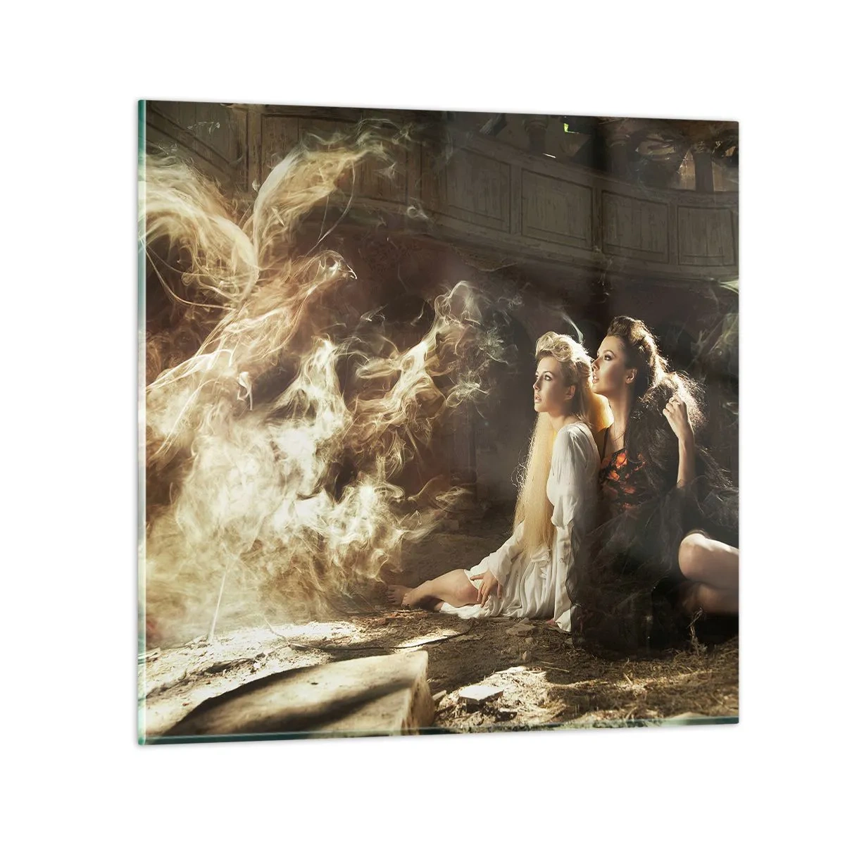 Billede på glas - Og der skete poesi - 40x40 cm