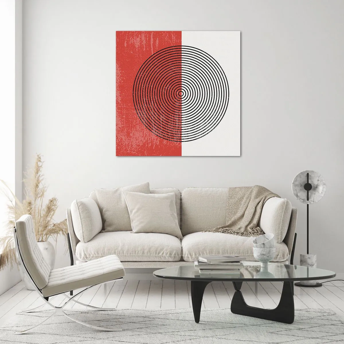 Billede på glas - Lige til sagen - 40x40 cm