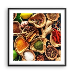 Plakat i sort ramme - Tag, hvad du vil have - 50x50 cm