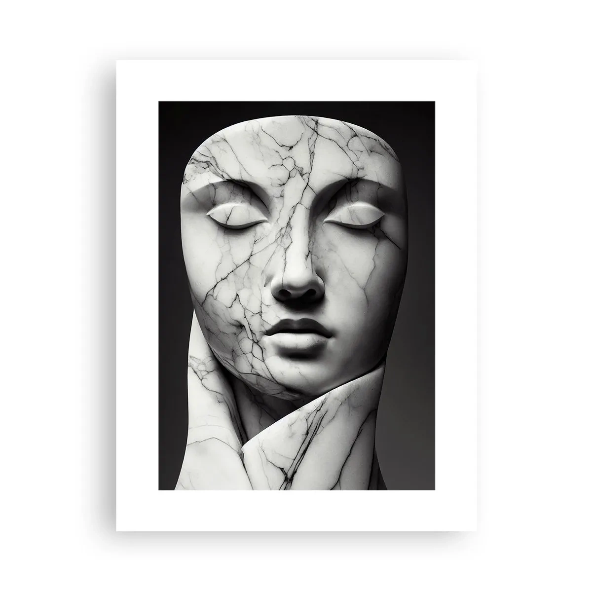 Plakat - Former af marmor - 30x40 cm