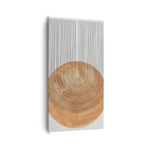 Lærredstryk - Billede på lærred - En solrig komposition - 65x120 cm