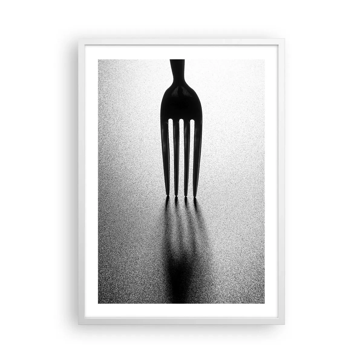 Plakat i hvid ramme - Lys og skygge - 50x70 cm