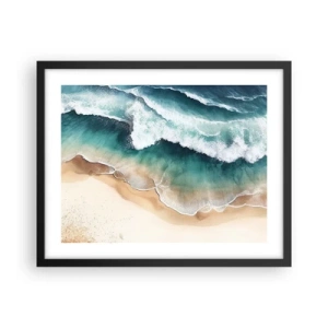 Plakat i sort ramme - Et evigt møde - 50x40 cm