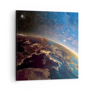 Lærredstryk - Billede på lærred - Lad os se på hinanden på afstand - 60x60 cm