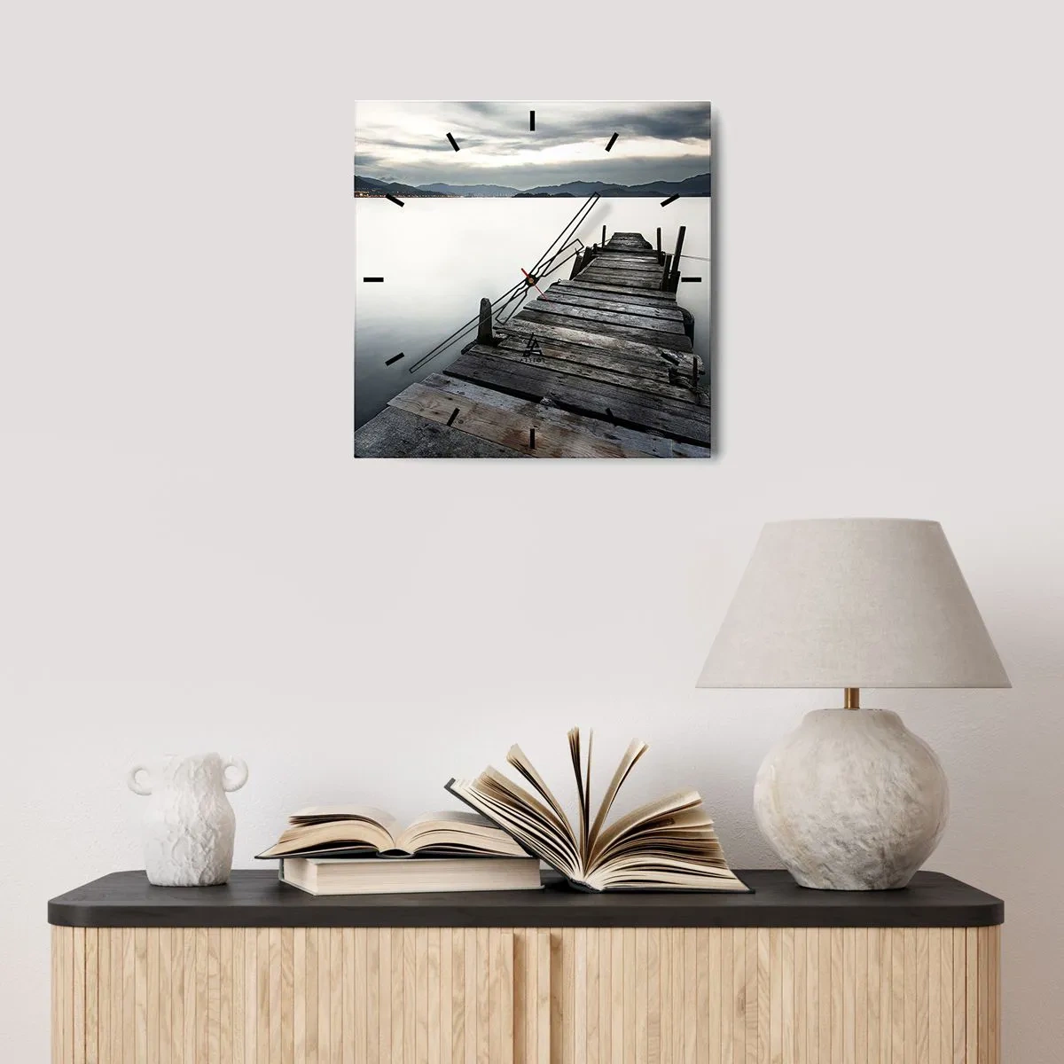 Vægur, Uret - Fordyb dig i ro og fred - 30x30 cm