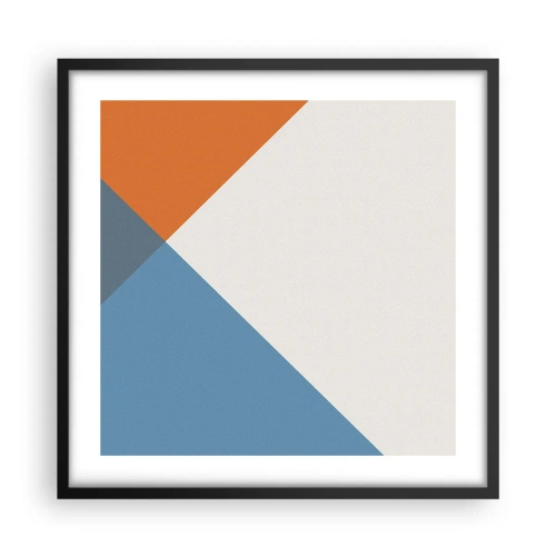 Plakat i sort ramme - Med hensyn til ... - 50x50 cm