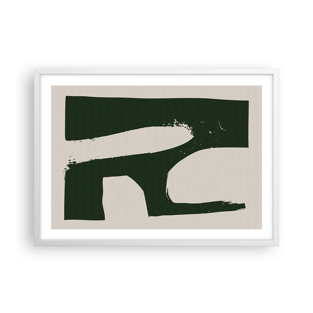 Plakat i hvid ramme - Bugter af hvidt - 70x50 cm