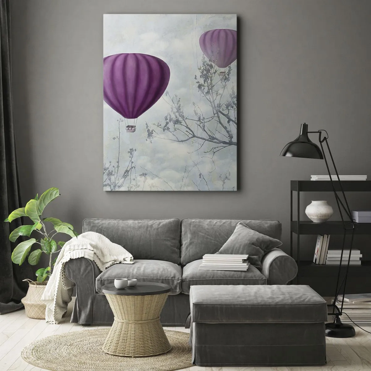 Lærredstryk - Billede på lærred - Som skibe på himlen - 50x70 cm