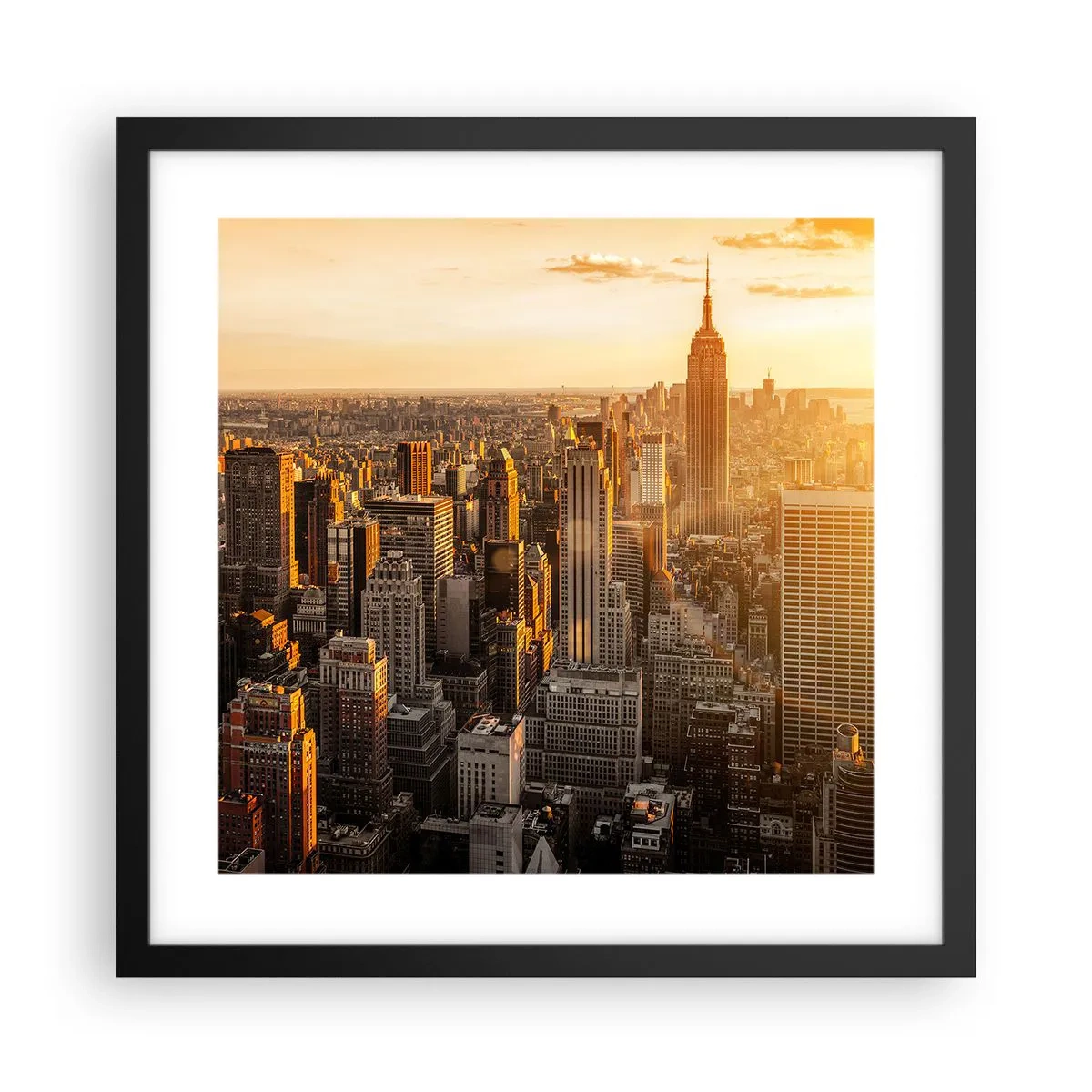 Plakat i sort ramme - At vokse i solen - 40x40 cm