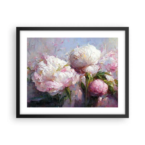 Plakat i sort ramme - En buket fyldt med liv - 50x40 cm