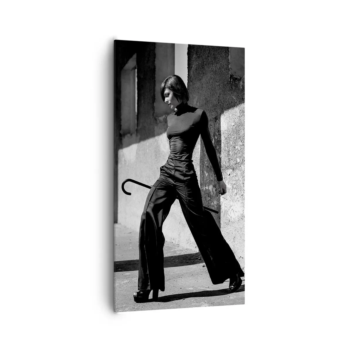 Lærredstryk - Billede på lærred -  Byens elegance - 65x120 cm