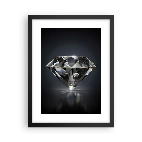 Plakat i sort ramme - Bedste veninde - 30x40 cm