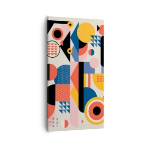 Lærredstryk - Billede på lærred - Komposition: Leg - 55x100 cm