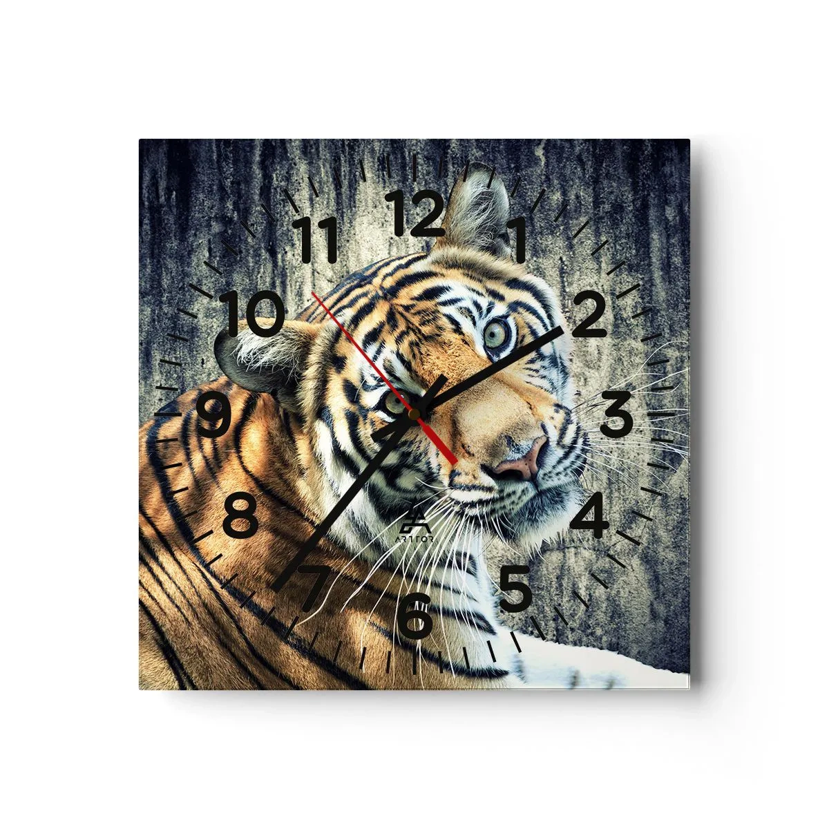 Vægur, Uret - Portræt i lysstrømme - 40x40 cm