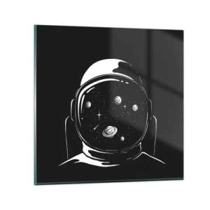 Billede på glas - Flot udsigt - 40x40 cm