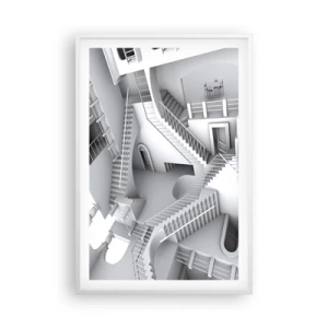 Plakat i hvid ramme - Rummets paradokser - 61x91 cm