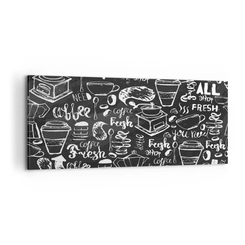 Lærredstryk - Billede på lærred - All you need is… - 100x40 cm