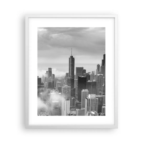 Plakat i hvid ramme - Amerikansk landskab - 40x50 cm
