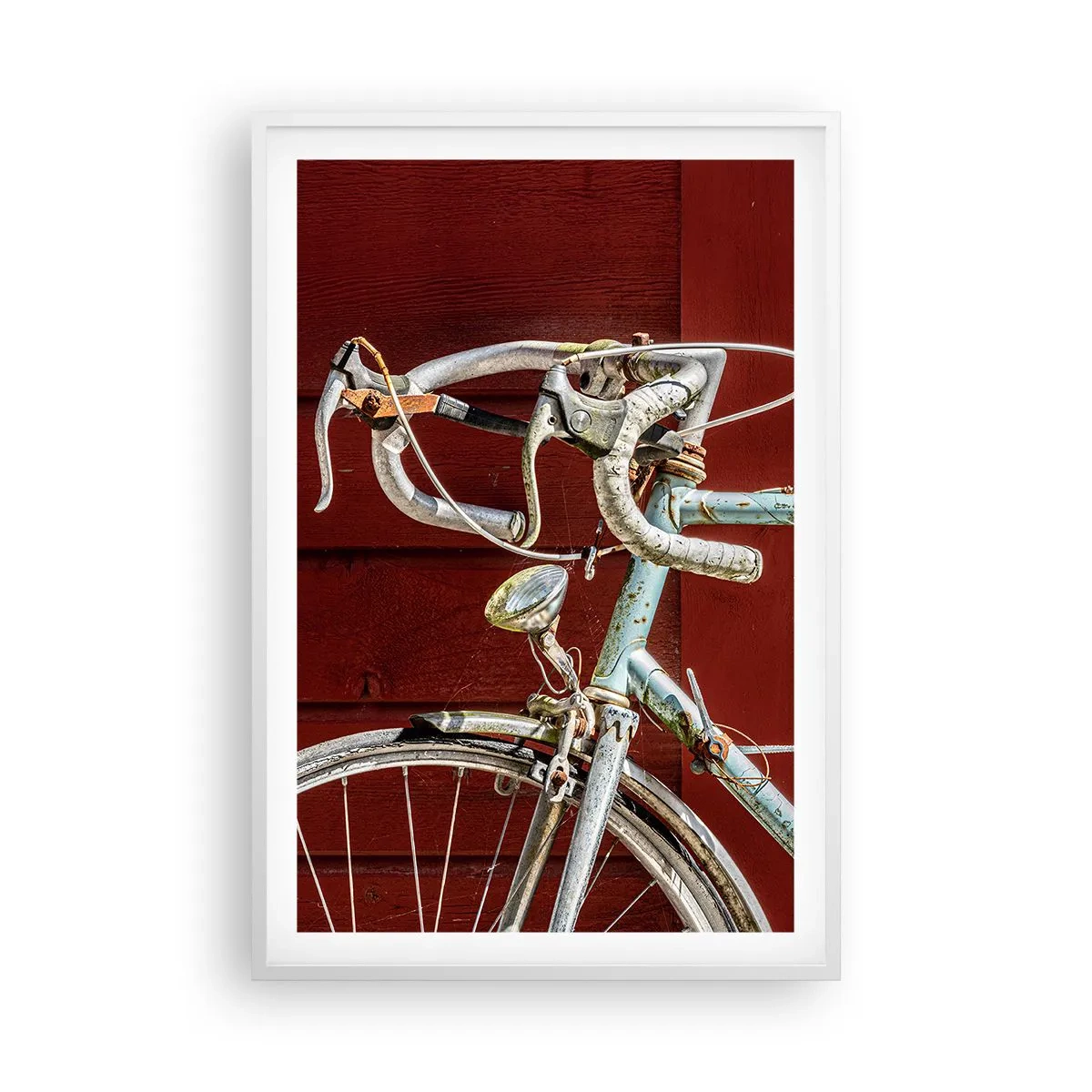 Plakat i hvid ramme - Skabt til at sejre - 61x91 cm