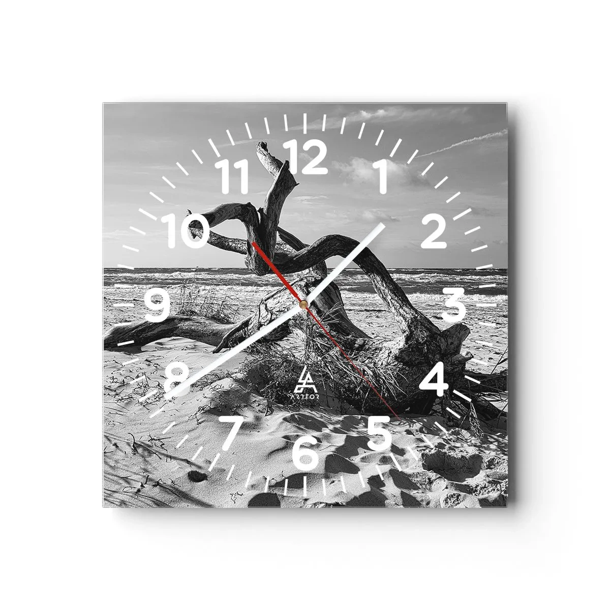 Vægur, Uret - Havets skulptur - 40x40 cm