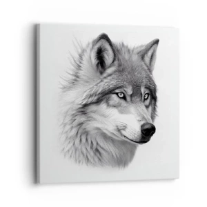 Lærredstryk - Billede på lærred - Alpha - uden tvivl - 30x30 cm