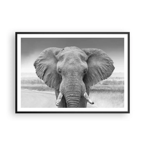 Plakat i sort ramme - Velkommen til min verden - 100x70 cm