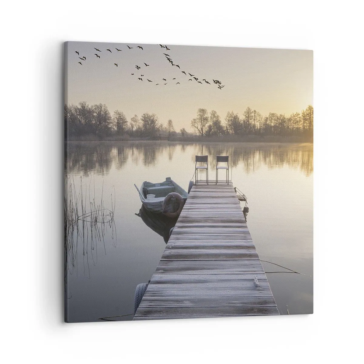 Lærredstryk - Billede på lærred - Jeg kommer tilbage om et stykke tid - 50x50 cm