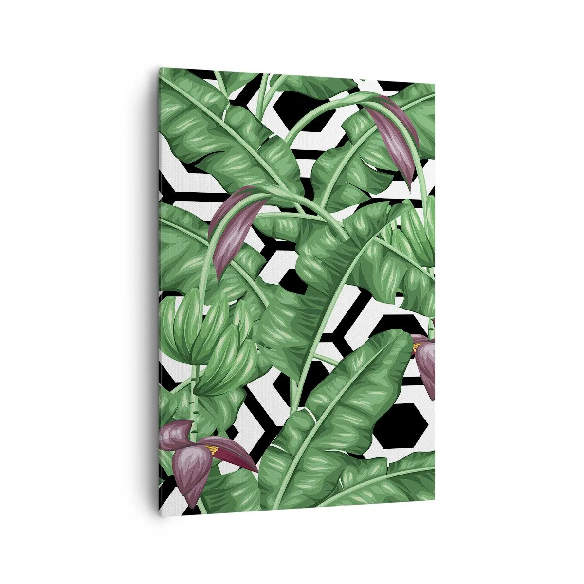 Lærredstryk - Billede på lærred - Symmetrisk komposition fra naturen - 70x100 cm