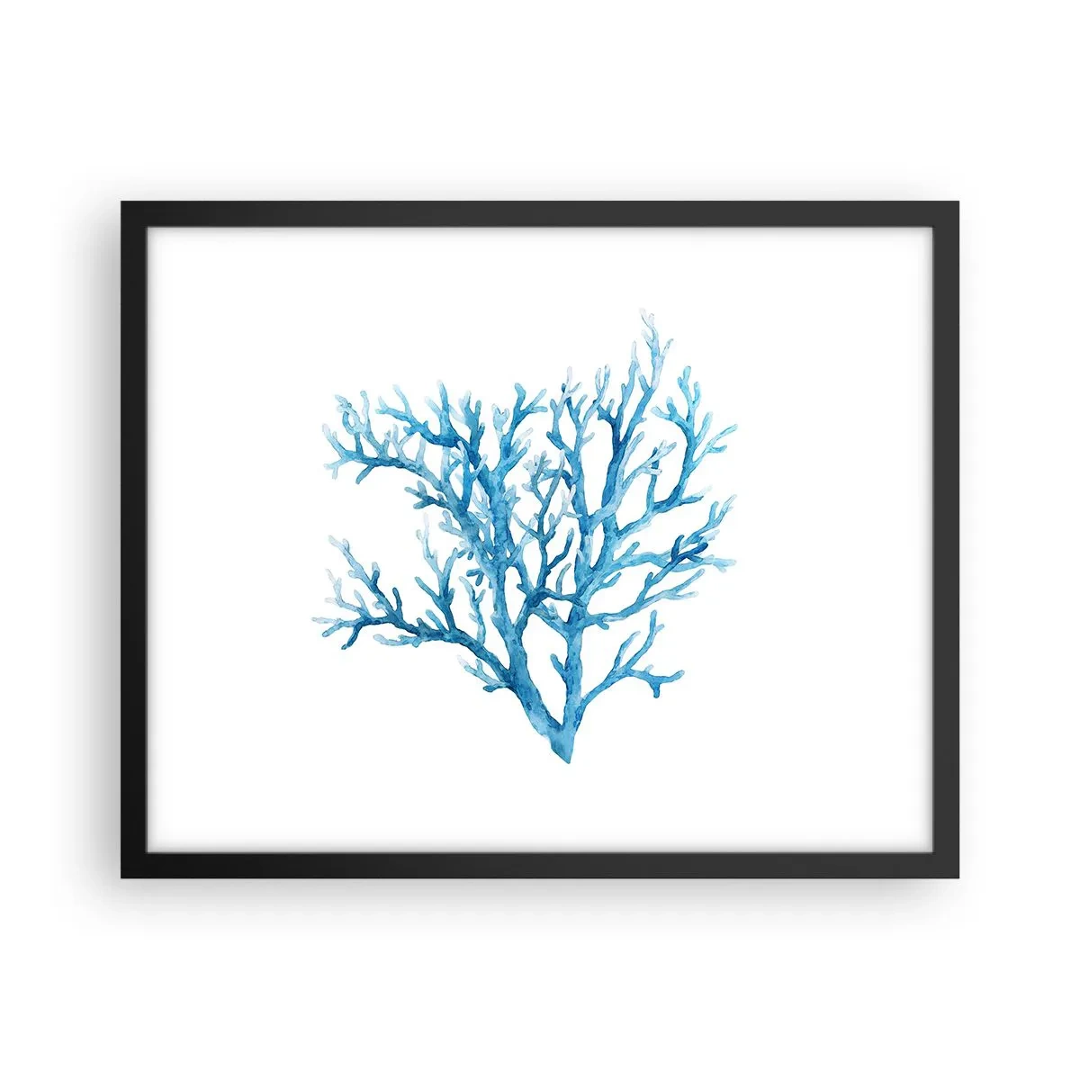 Plakat i sort ramme - Marint filigran - 50x40 cm
