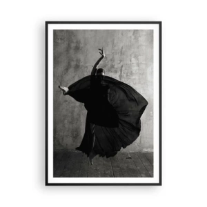 Plakat i sort ramme - Passioneret bælte - 70x100 cm