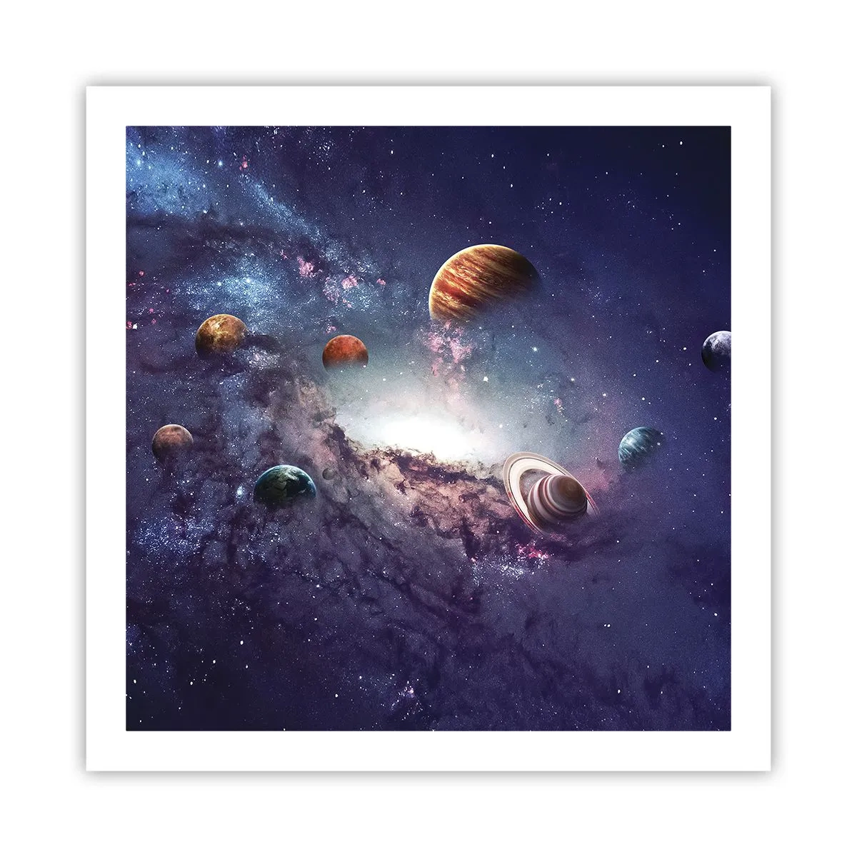 Plakat - Systemet med soldans - 60x60 cm