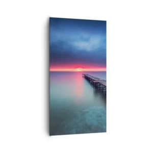 Lærredstryk - Billede på lærred - Mellem himmel og jord - 65x120 cm