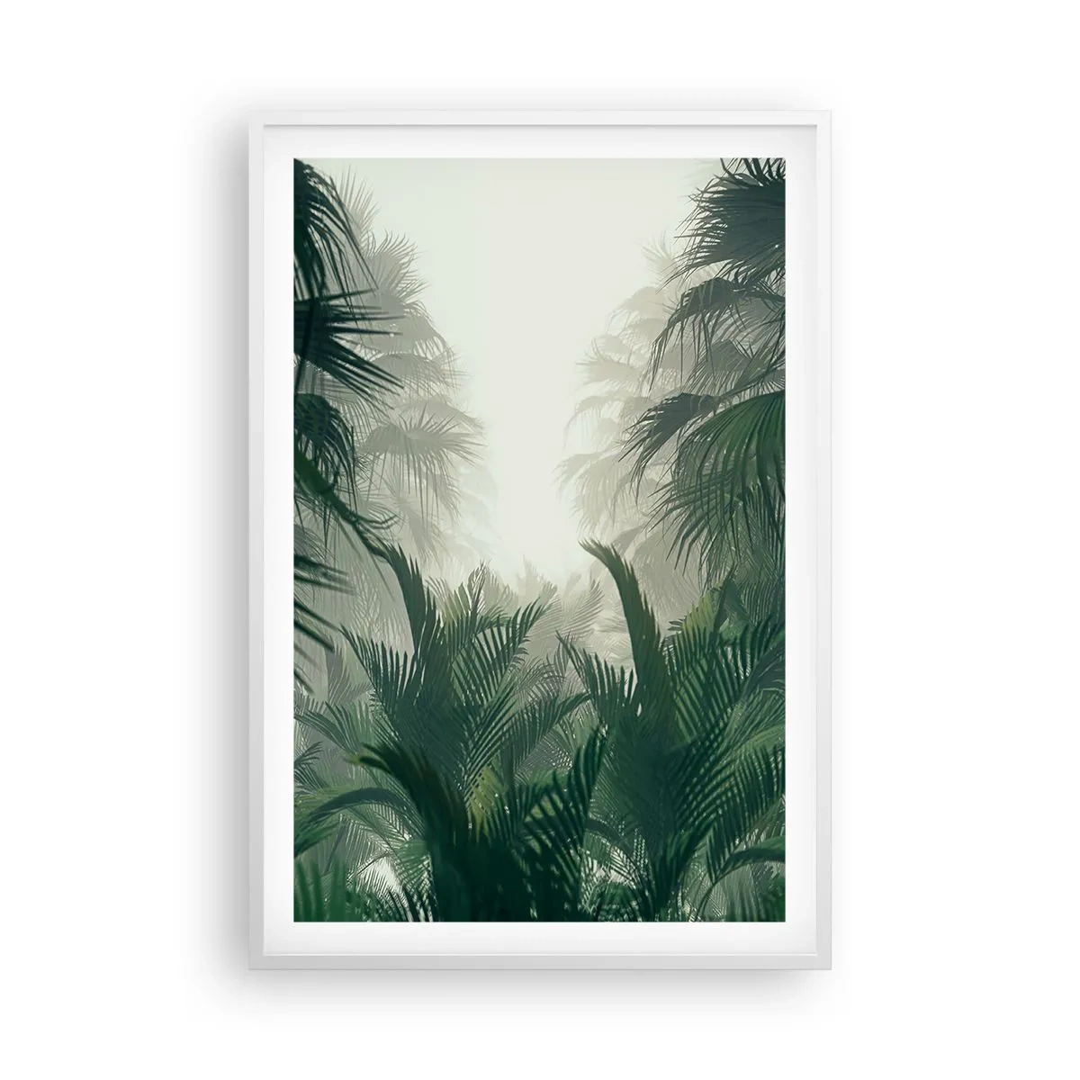 Plakat i hvid ramme - Tropisk mysterium - 61x91 cm