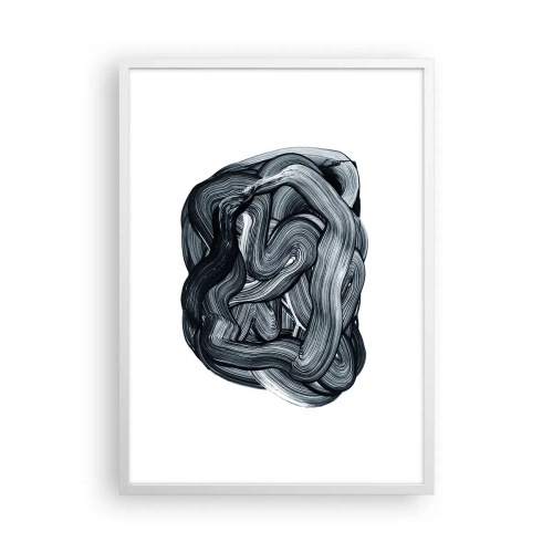 Plakat i hvid ramme - Så enkelt er det ikke - 50x70 cm