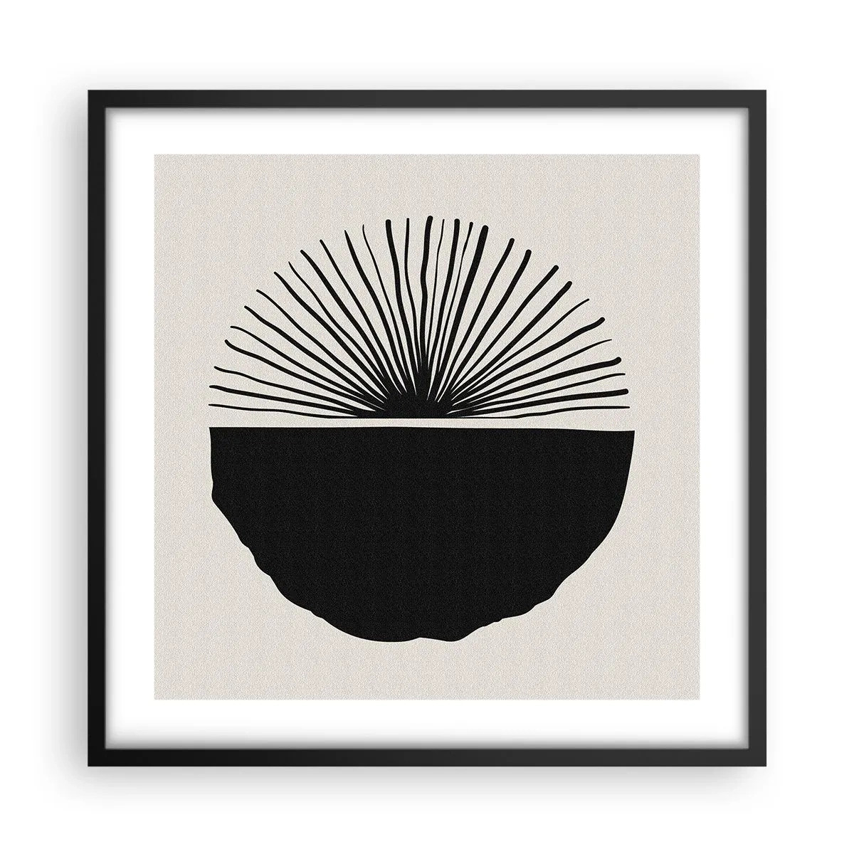 Plakat i sort ramme - En vifte af muligheder - 50x50 cm