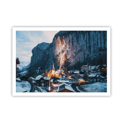 Plakat - Vinterens lysende ånd - 100x70 cm