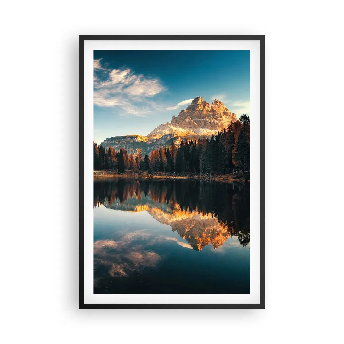 Plakat i sort ramme - Dobbelt landskab - 61x91 cm