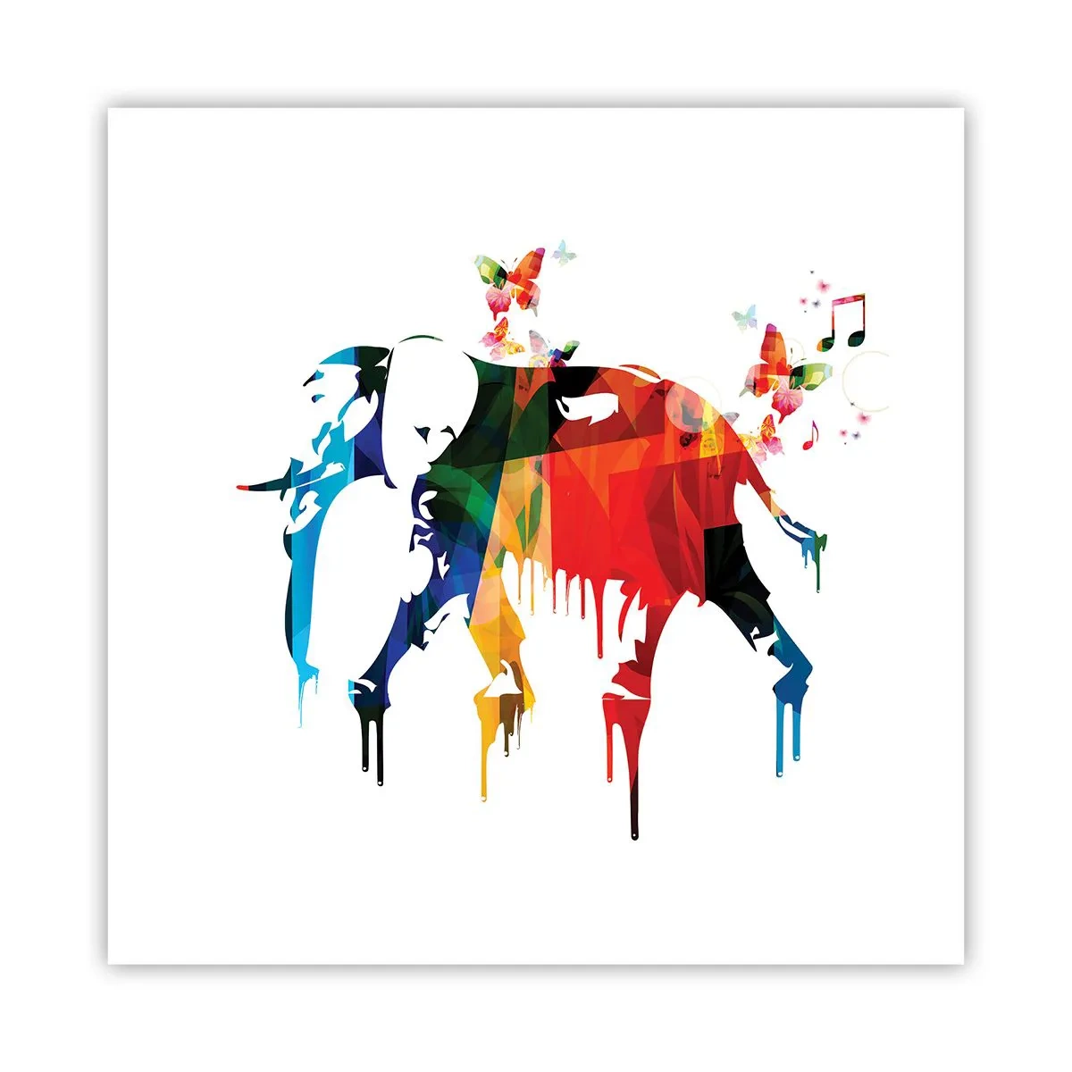 Plakat - Alle kan danse - 40x40 cm