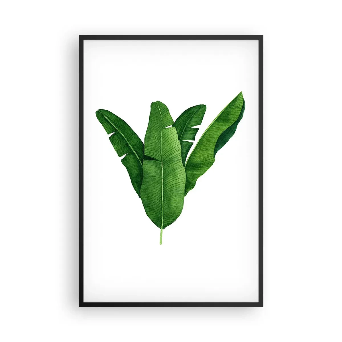Plakat i sort ramme - Grøn symmetri - 61x91 cm